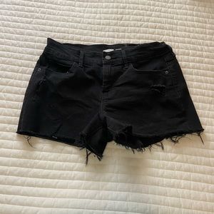 Old navy black jean shorts!